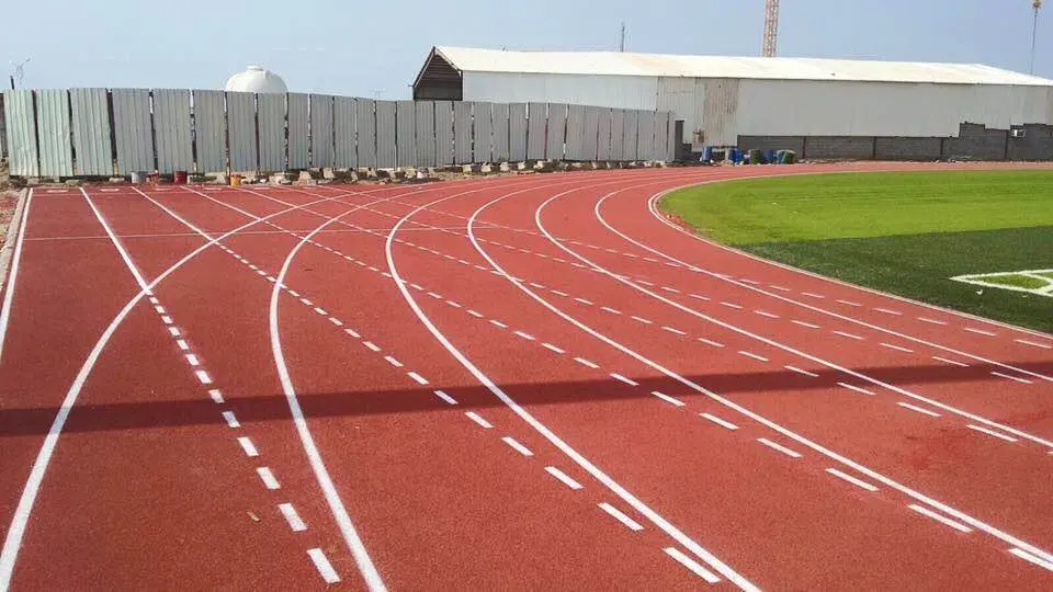 Fabricante profesional certificado por SGS, IAAF 400 metros de material de pista estándar de pista prefabricados