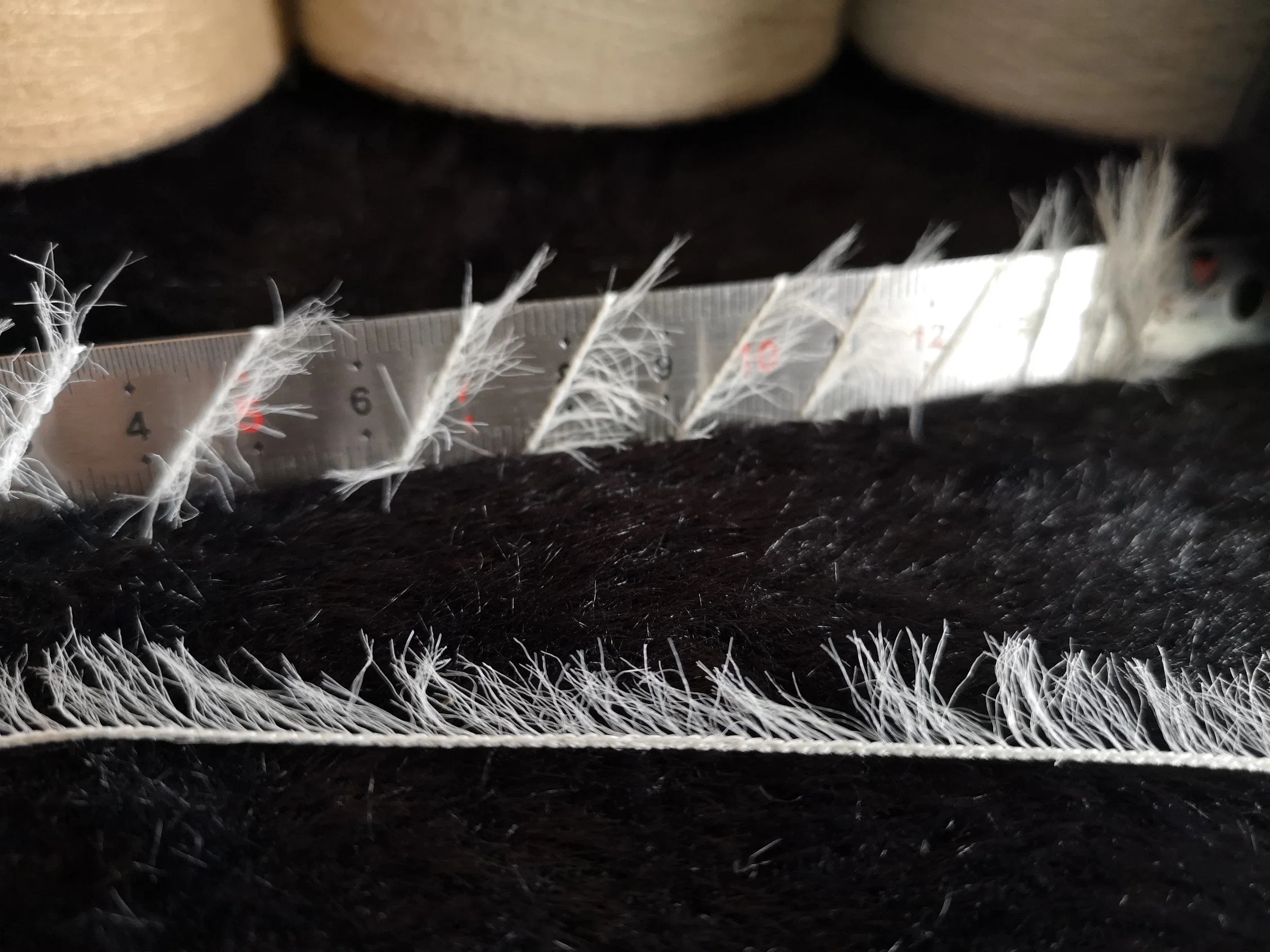 Pas de cheveux 100 % sec Drop 100 % Nylon 2cm imiter le vison de fils de plumes