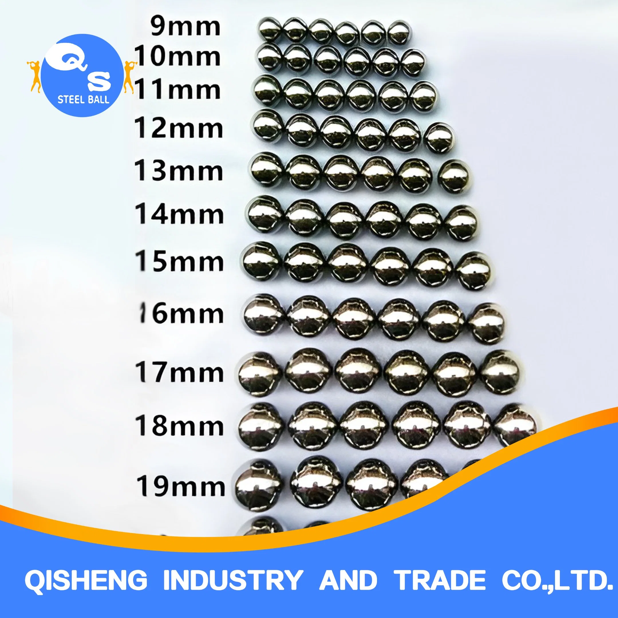 Factory Supply Magnetic High quality/High cost performance  G20-G1000, 5mm-10mm Stainless Steel Ball