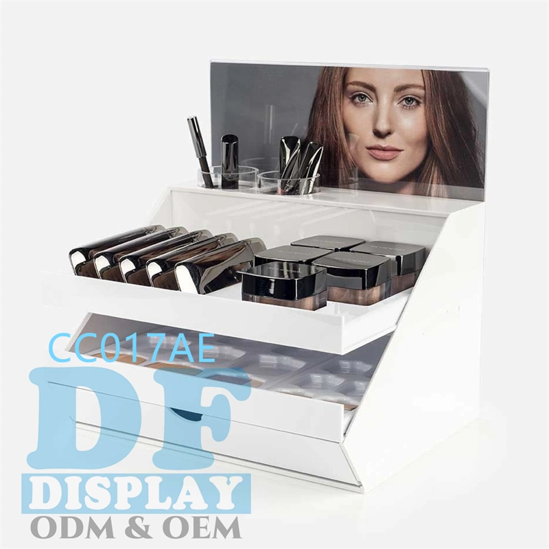 Acrylic Make up Display Stand Fancy Cosmetics Shop Display Stand Counter Cosmetic Display Stand Makeup Stand Cosmetic Display Rack