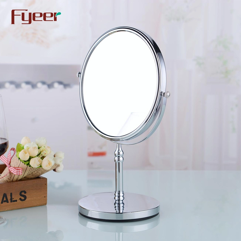 Fyeer Hot Sale Double Side Turnover Bathroom Magnifying Cosmetic Mirror