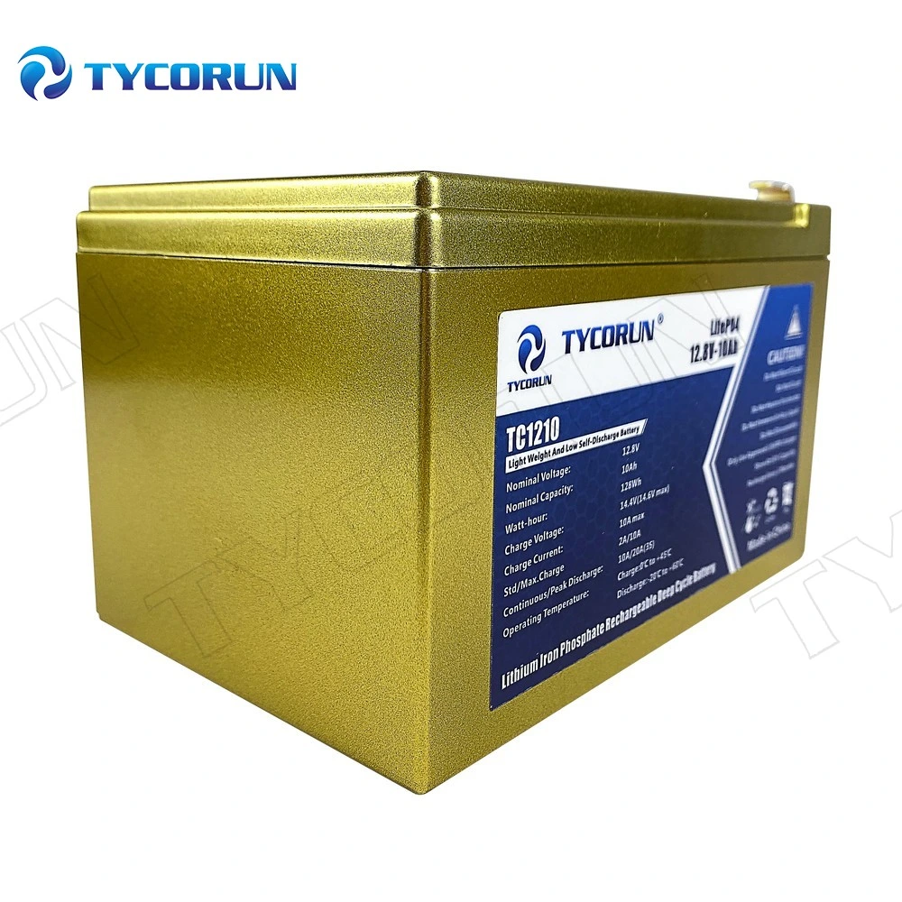 Tycorun Hot Selling 12,8V 10Ah Speicher-Batterien Lithium tragbare wiederaufladbar 12V LiFePO4 Batterie