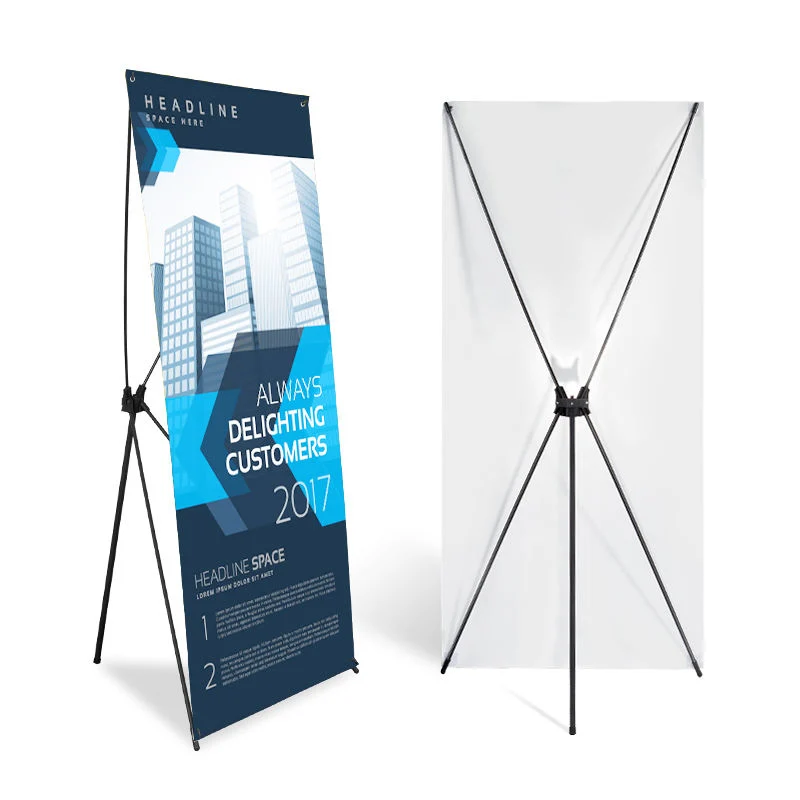 portable Folding Exhibition Store Event Display X Frame Banner Stand