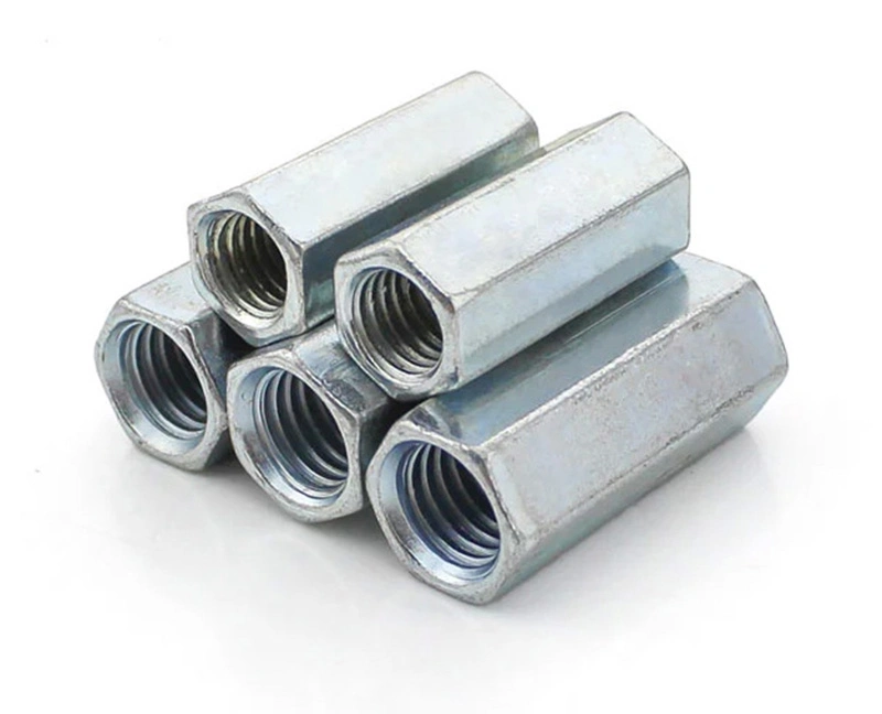 Stainless Steel Hexagonal Long Nut Lengthened and Thickened Nut M6-M20 Connection Nut