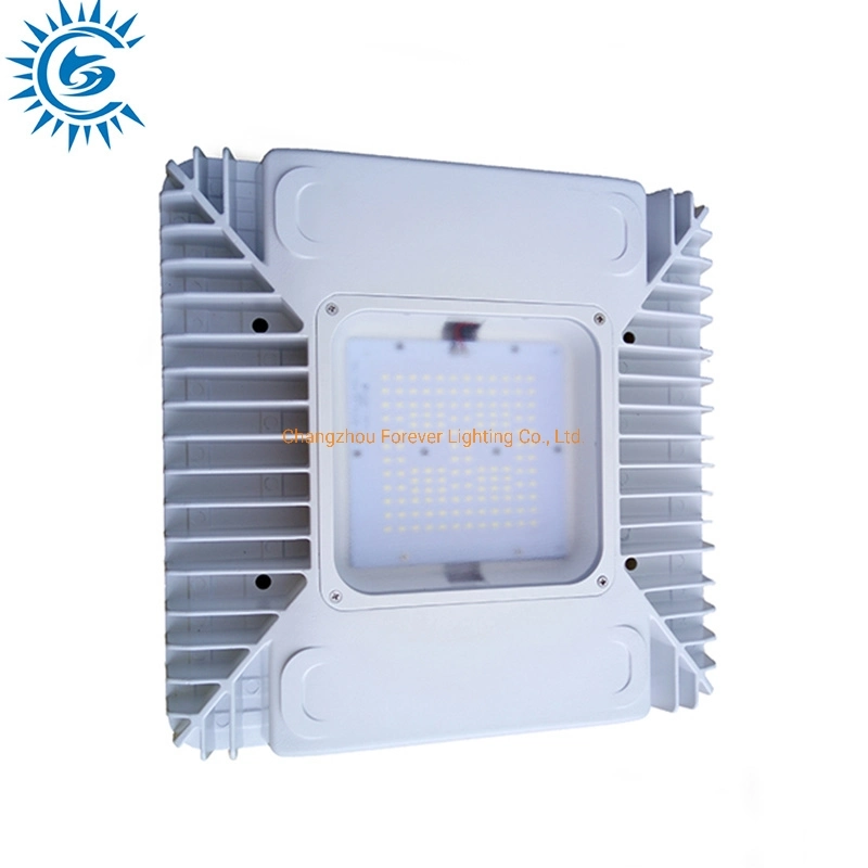 La porte de 100W 120W 150W Square Plafonniers étanches IP65 pour l'entrepôt de la station de gaz de lavage de voiture la lumière de la canopée à LED