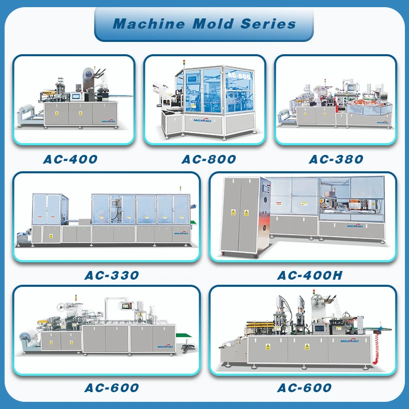 Muestra gratuita CR2016/CR2450/CR2032 pilas de botón máquina de embalaje de blíster automático para Batería de monedas