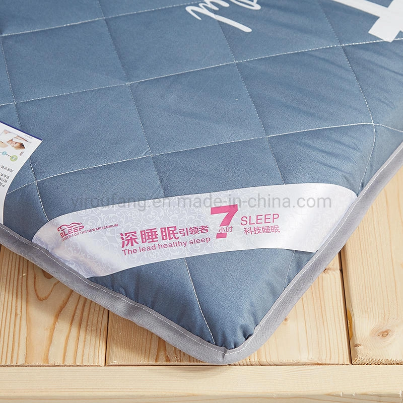 Camping Bed Quilted Pad Warm Easy to Carry Multi-Purpose Soft Twin