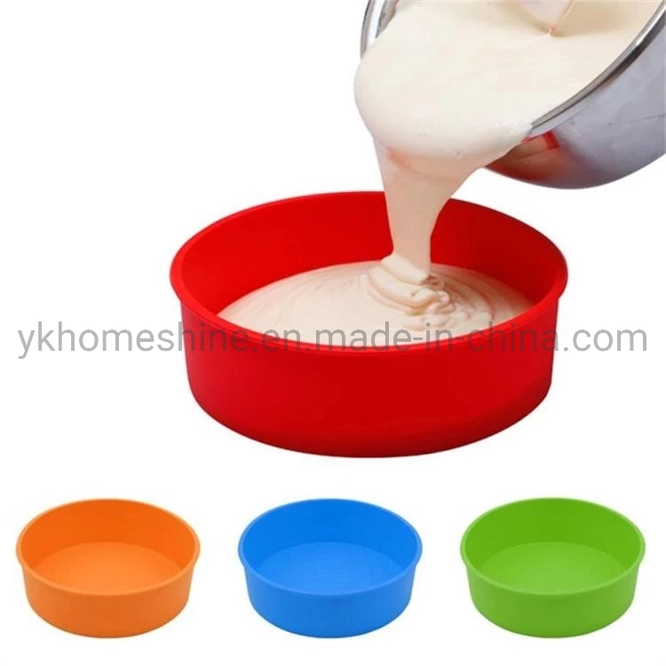 Big Size Silicon Cake Baking Pans Round Bread Pans for Bakeware