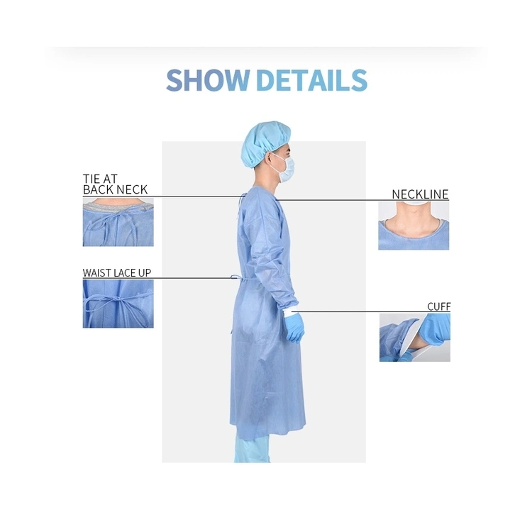 Medical Sterilized Hospital AAMI Level2, Level3, Disposable Surgical Gown