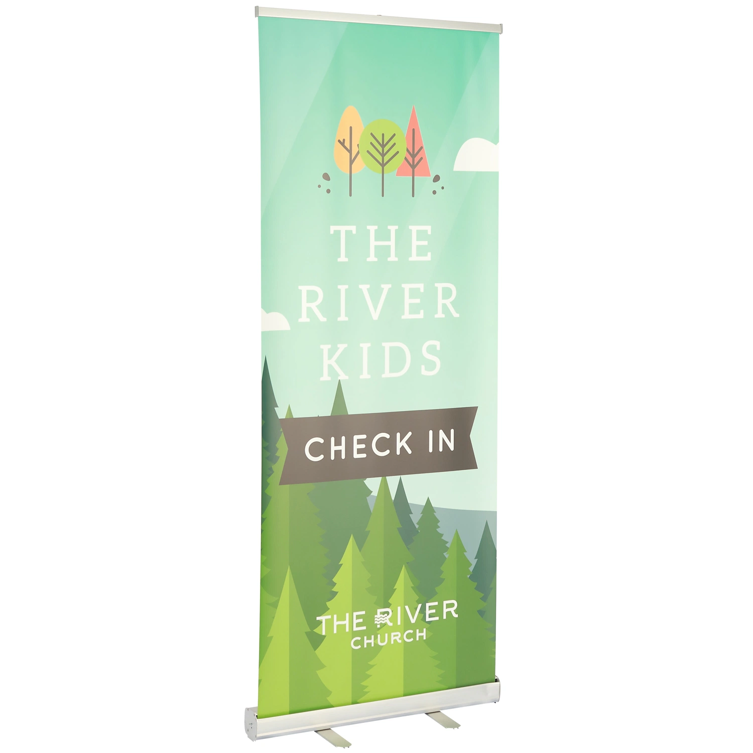 Abatible portátil Tire Banner Roll up Stand up Banner