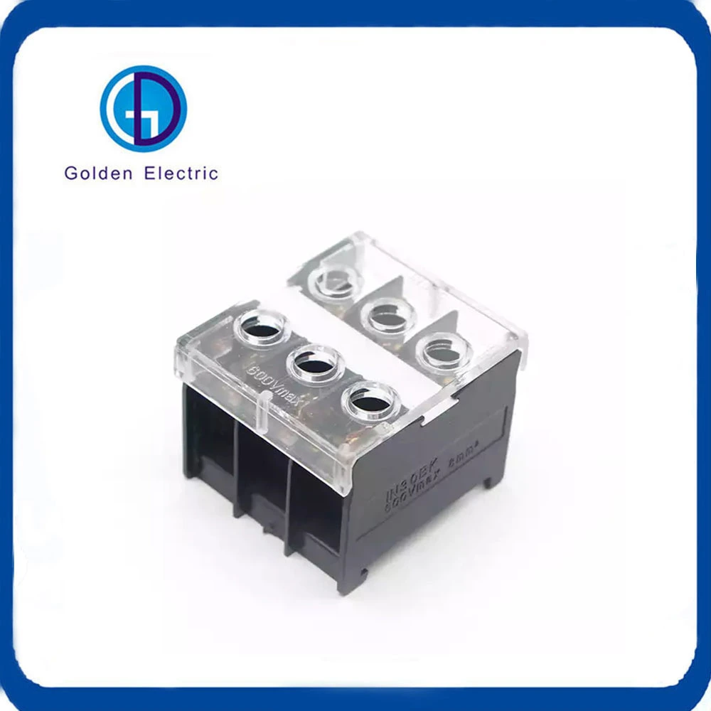 In13bk In20bk In30bk 20A 30A 50A 600V 3poles in Series Black Wire Connector Terminal Block