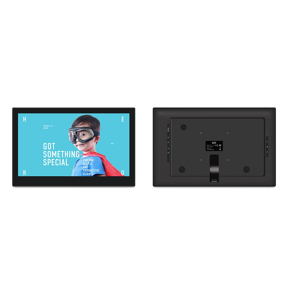 14 Inch Vesa Rack Mount Multi Capacitive Touch Screen IPS Panel Industrial Linux All-in-One PC