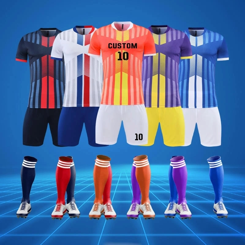 Customized Quick Dry Jersey Football Shirt Men Clothes Uniform Sublimation Retro Soccer Jersey Set Soccer Wear