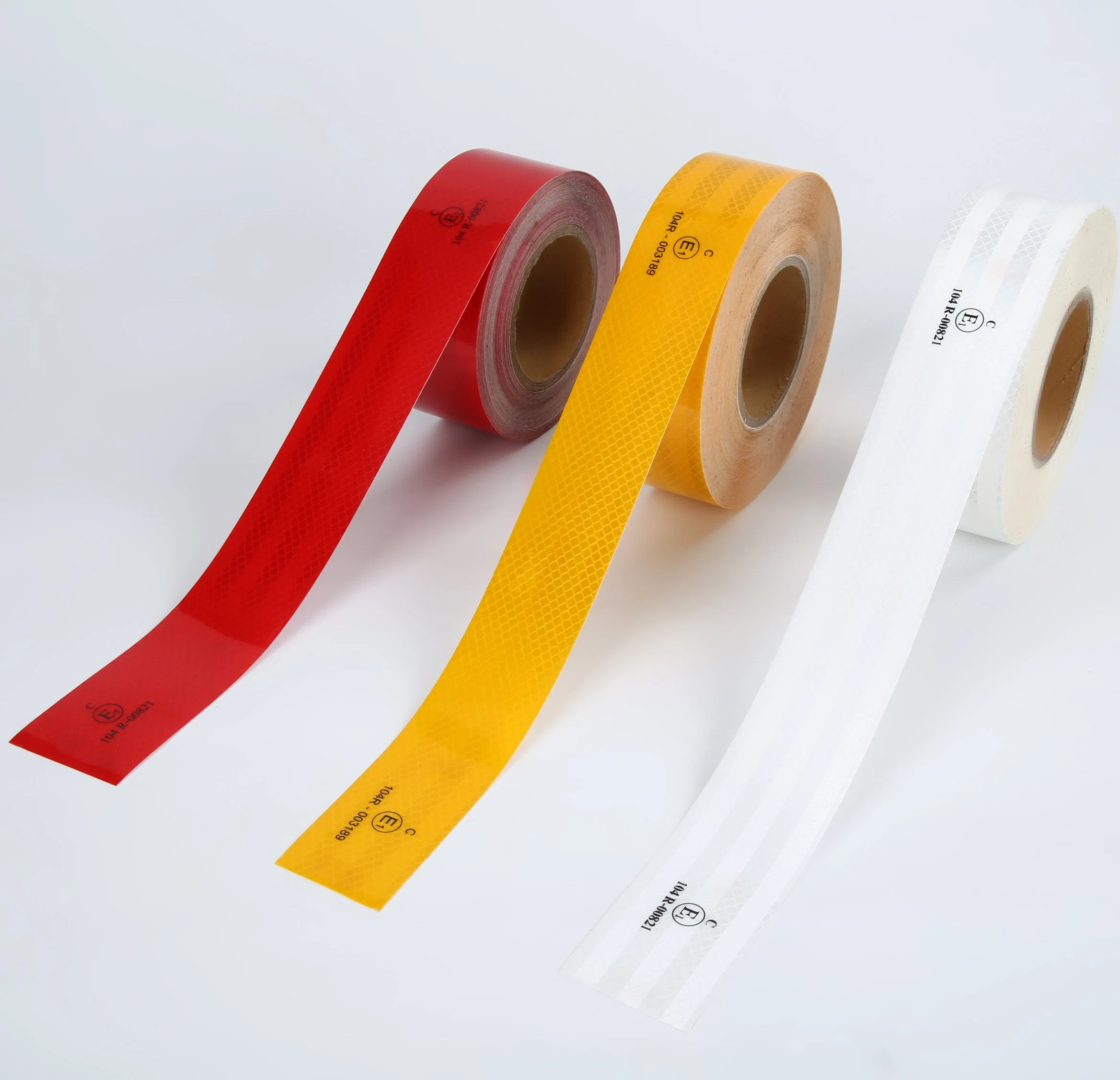 CE104r Certificated Reflective Vehicle Sticker, Adhesive Prismatic Reflective Warning Tape for Truck