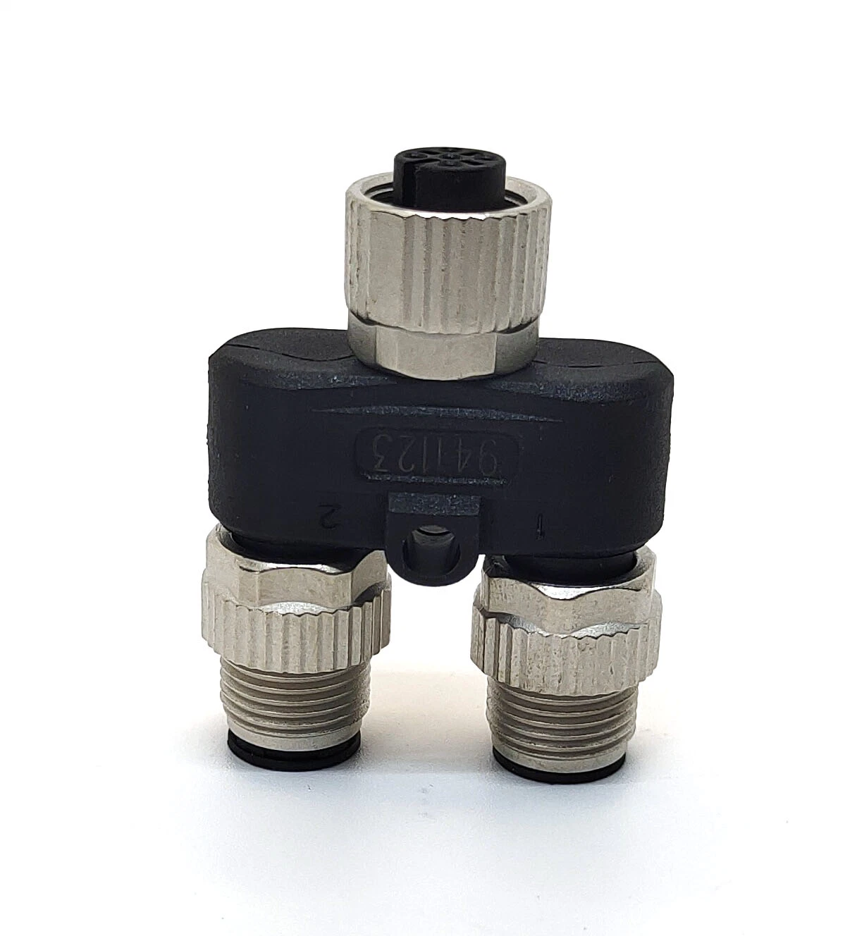 Svlec Waterproof IP67 M12 to 2m12 Y Shape Connector for Industrial Network Communication Converter Female to Male