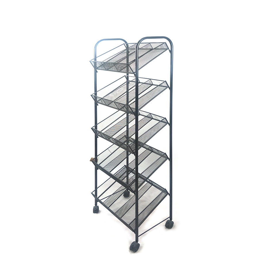 Metall-Eisen-Draht Black Garment Kleine Objekte Display Regal Rack