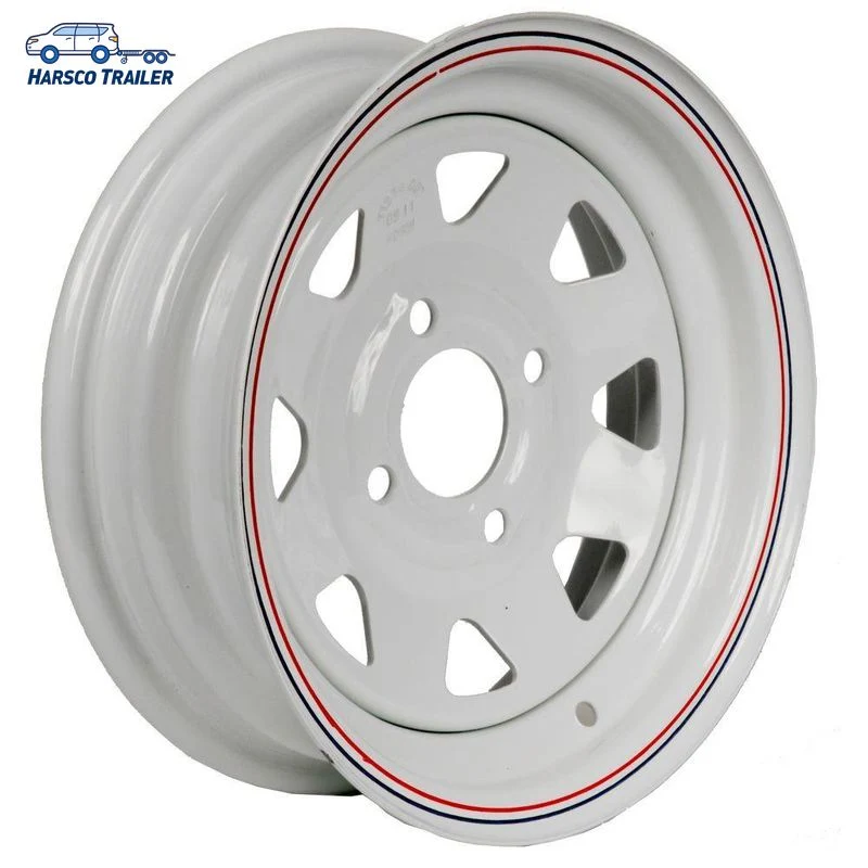 15X7 PCD6-139.7 Customized 8 Spoke Steel Trailer Wheel