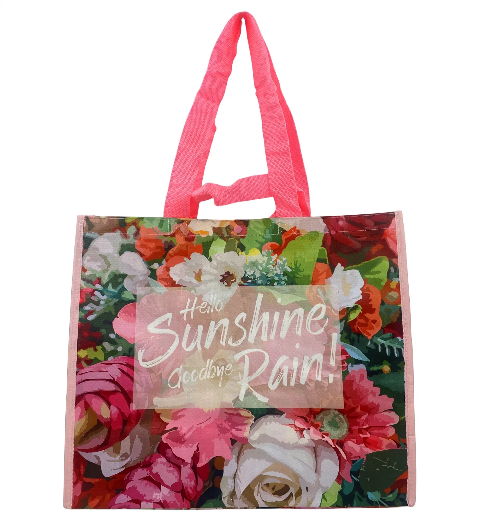 Customised Recyclable Polypropylene PP Laminated Promotional Bag Tote Shopping Carry