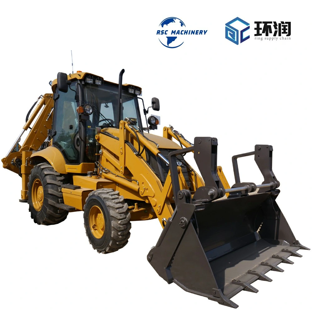 Chinese Factory Backhoe Loader for Construction with Attachments