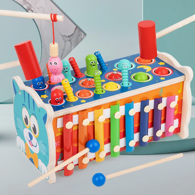 Wooden Toy Hitting Game Kids Education