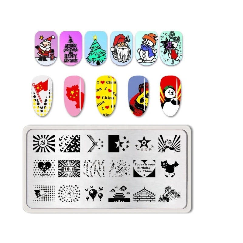 Series Round Metal Nail Design Stamping Plate for Nail Art