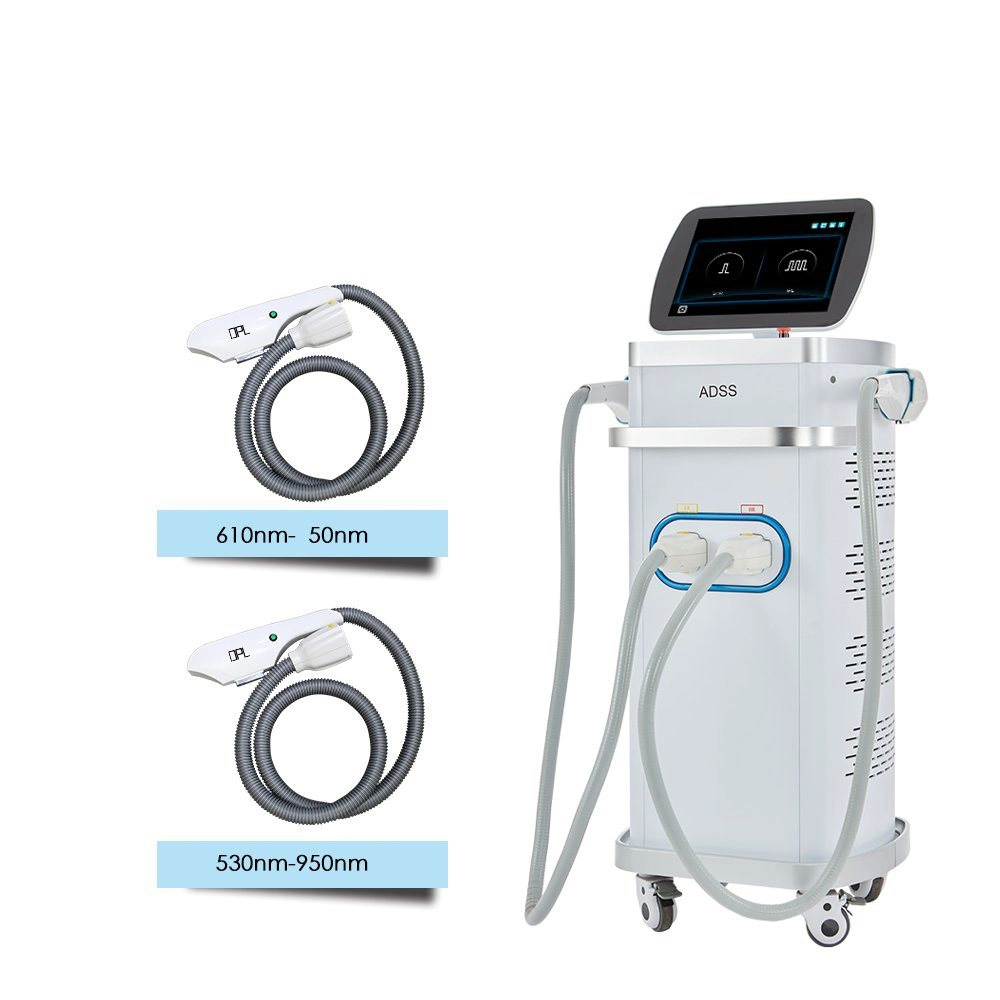 2023 IPL Ice Cooling Beauty machine lumière intense pulsée DPL Instrument de rajeunissement de la peau laser enlèvement de cheveux équipement de beauté IPL