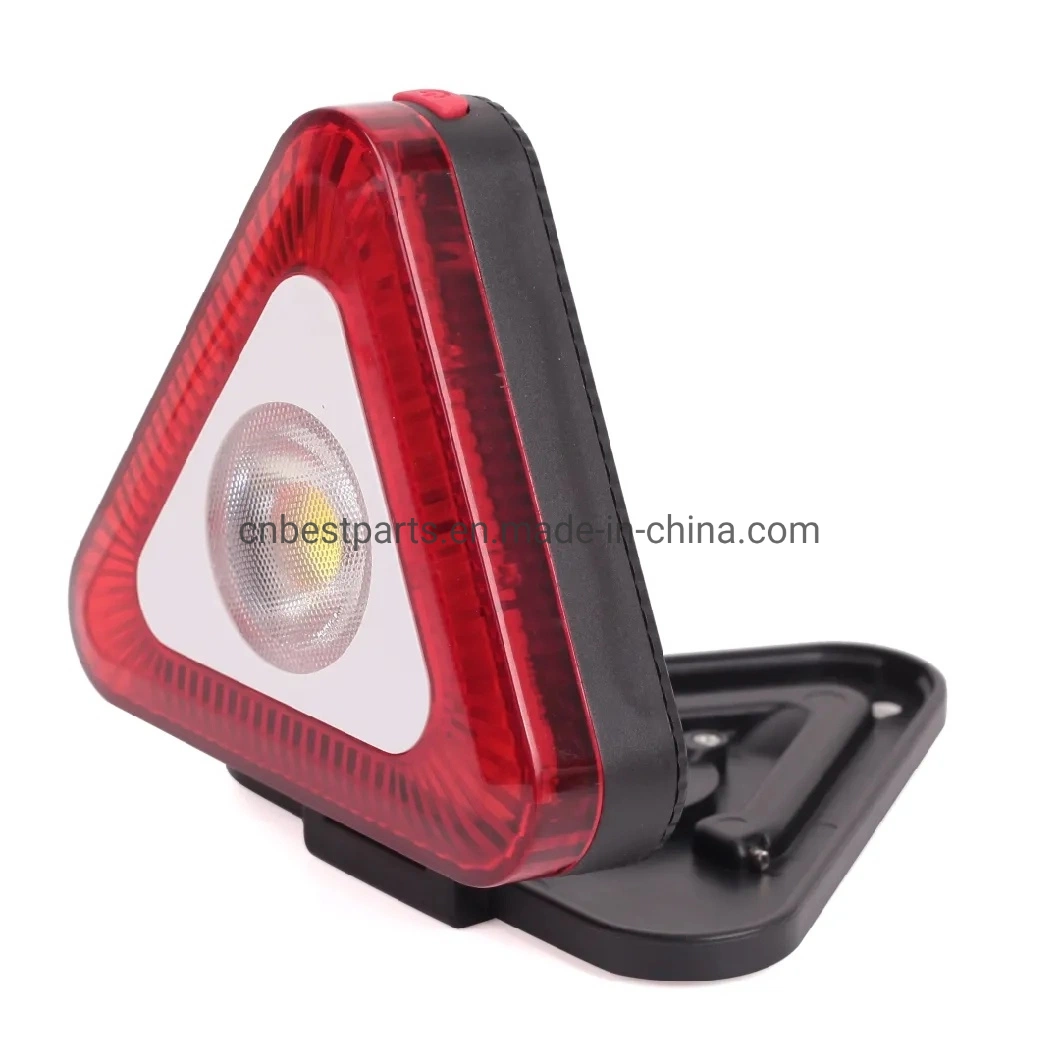 Wholesale/Supplier Car Inspection Road Signal Warning Work Lamp Emergency Mini with Red Warning Triangle Work Lighting Battery COB LED Work Light