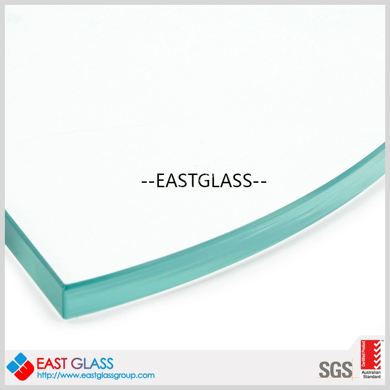 5mm 6mm 4mm Custom Rectangular Bathroom Glass Shelf Glass Ultra Clear Tempered Laminated Glass/Toughened Door Glass/Edge Polished Glass/ Window Glass