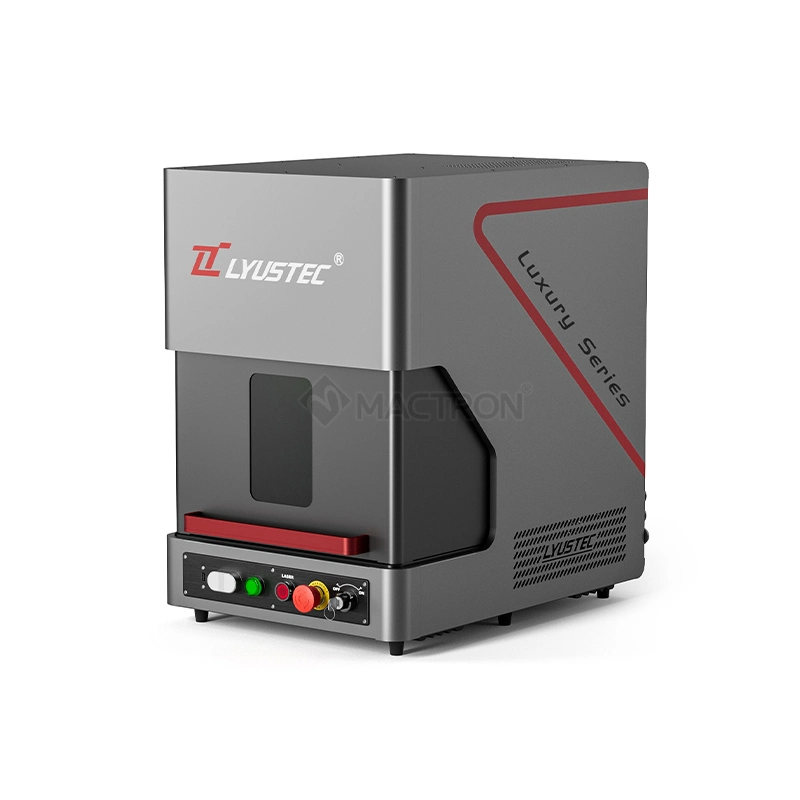 New Model Desktop Metal Laser Marking Machine 20W 30W 50W Fiber Laser Engraving Machine with Safety Cover