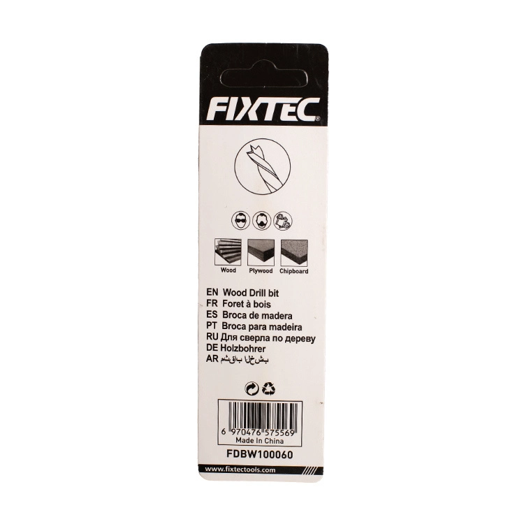 Fixtec 3-13mm HSS Long Carbide Wood Drill Bits for Wood Drilling