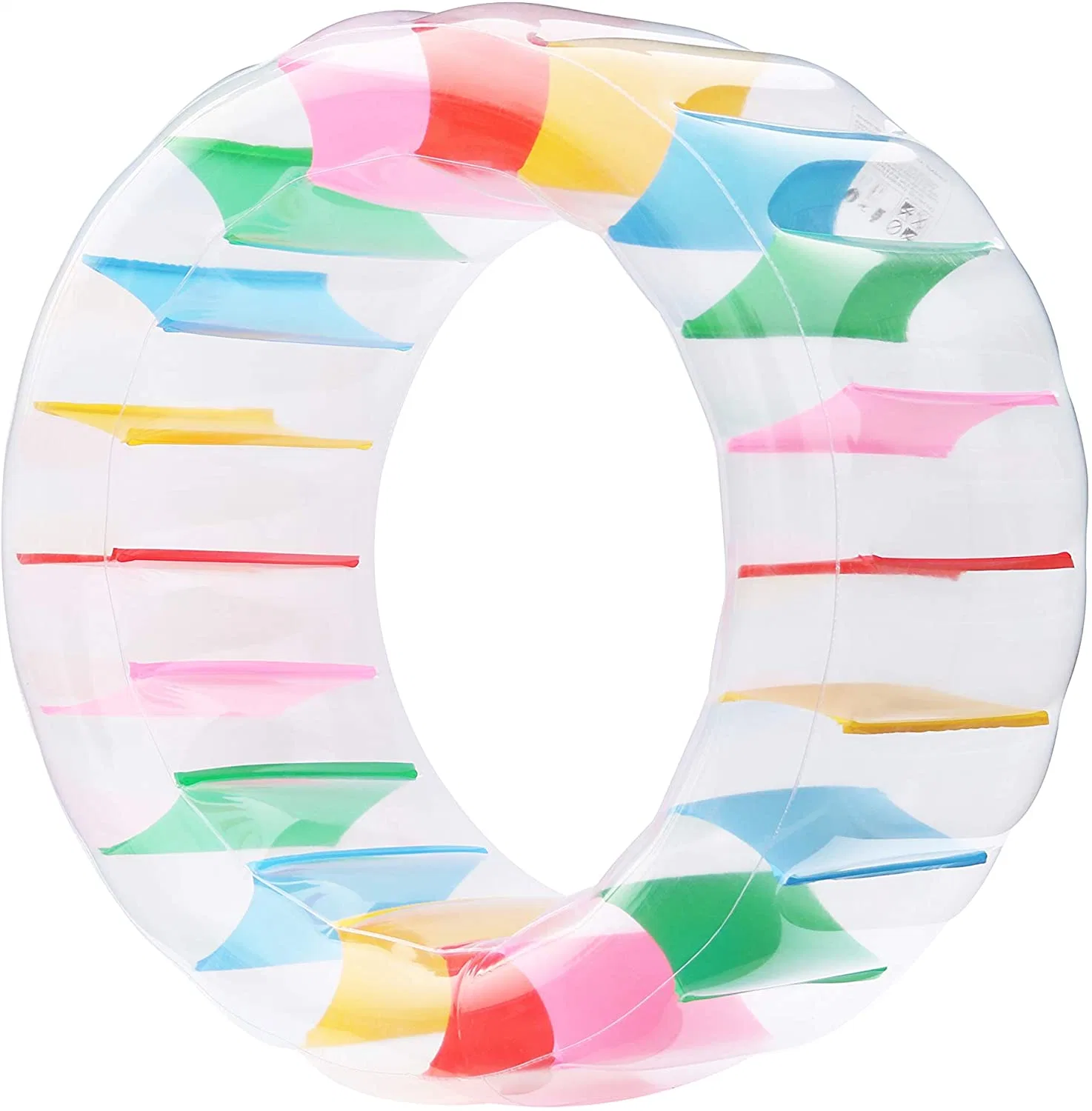 عجلات المشي على الماء ذات العجلات ذات العجلات الملونة قياس 47 بوصة حوض سباحة عملاق لعبة البليوم العائمة