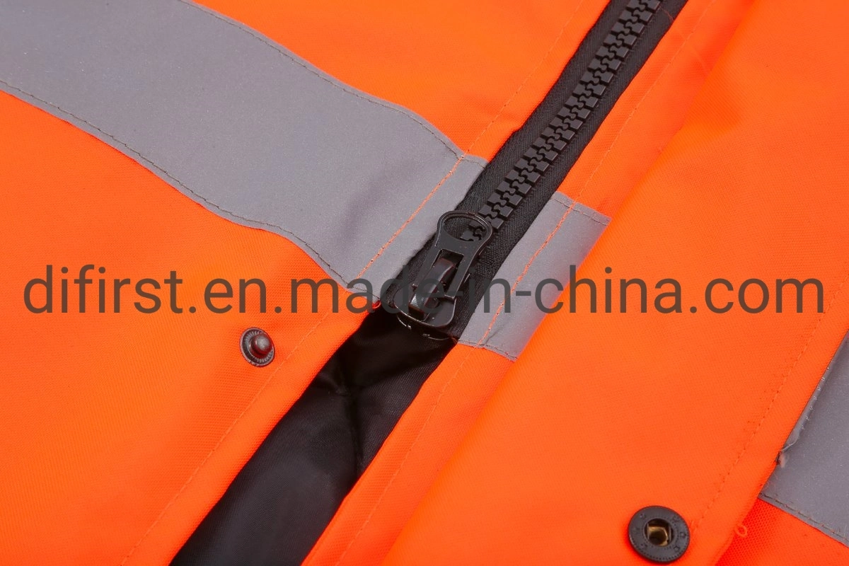 Winter Warm Workwear Reflective Safety Coat Safety Jacket Dpa003