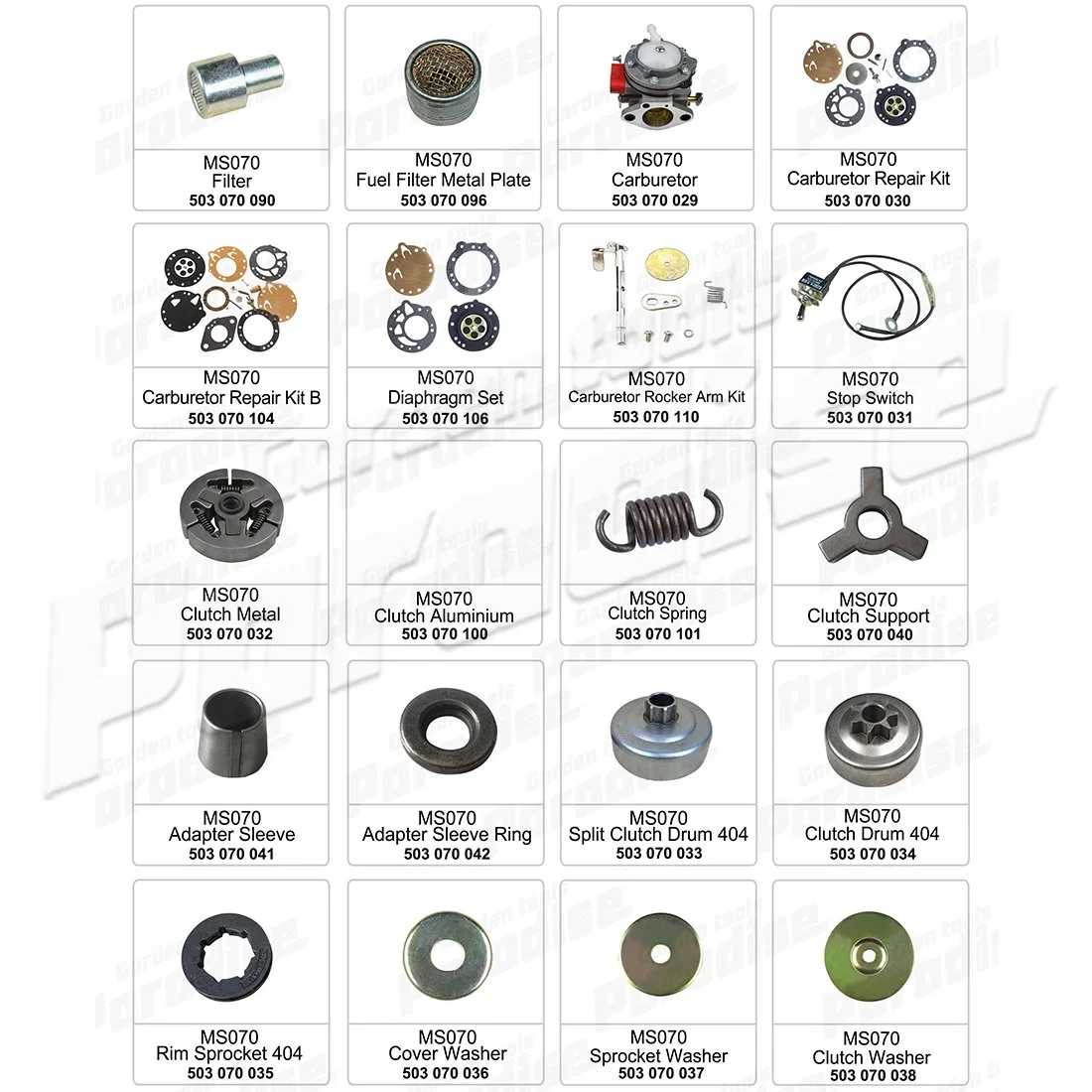 Adjusting Screw for 070 Gasoline Chain Saw