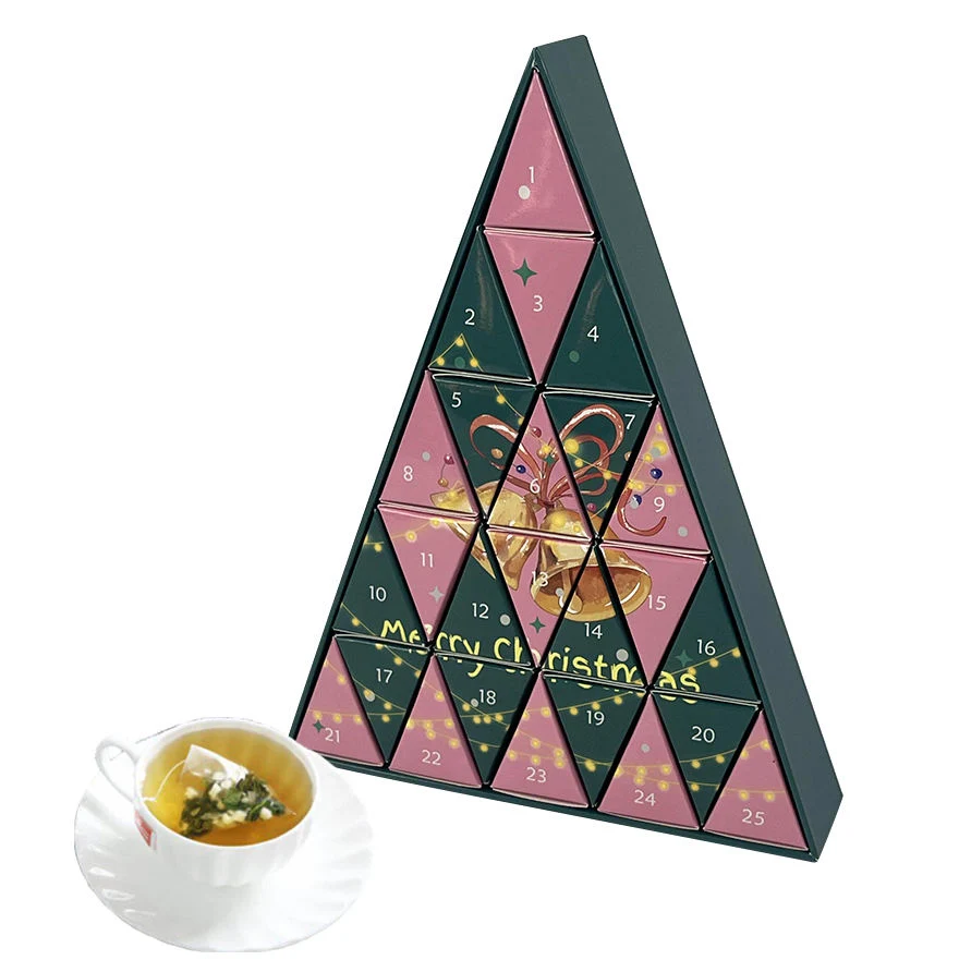 Triangle 24 Days Blank Empty Advent Calendar Christmas Countdown Advent Calendar Packaging Box Tea 2023 Advent Calendar Box