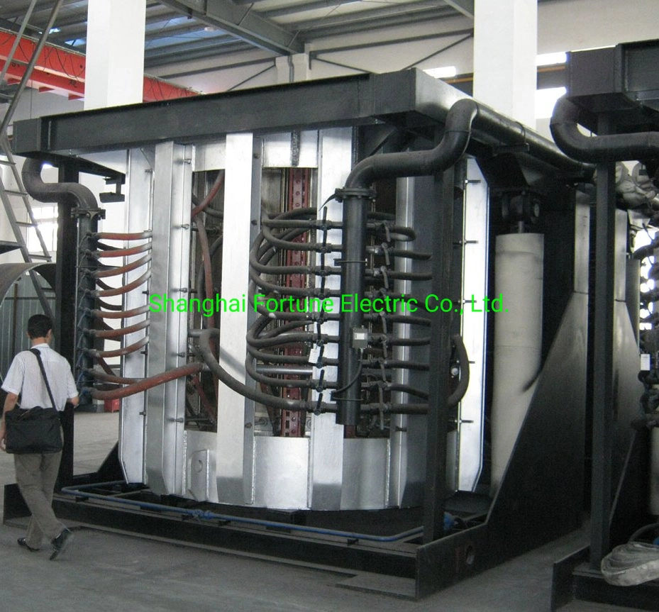 Coreless Media Frecuencia Electric horno de inducción para la fundición de hierro de fundición de chatarra de acero inoxidable