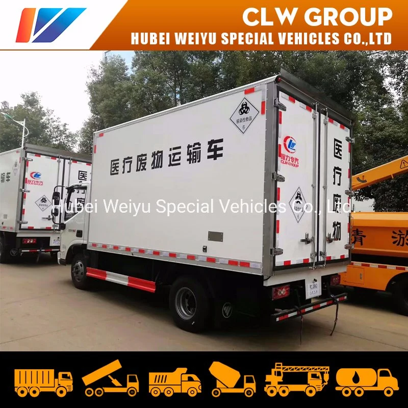 5tons China 4X2 Foton Medical Refuse Van Truck