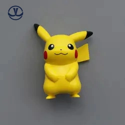 Precio de fábrica de dibujos animados Cute Pikachu de resina amarillo imán de nevera Wholesale/Supplier