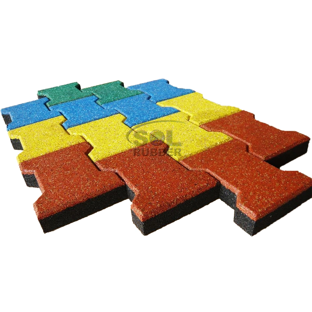 Sol Rubber Wholesale/Supplier Good Price Rubber Floor Rubbler Mat Rubber Tile Horse Stable Dog Bone Rubber Paver