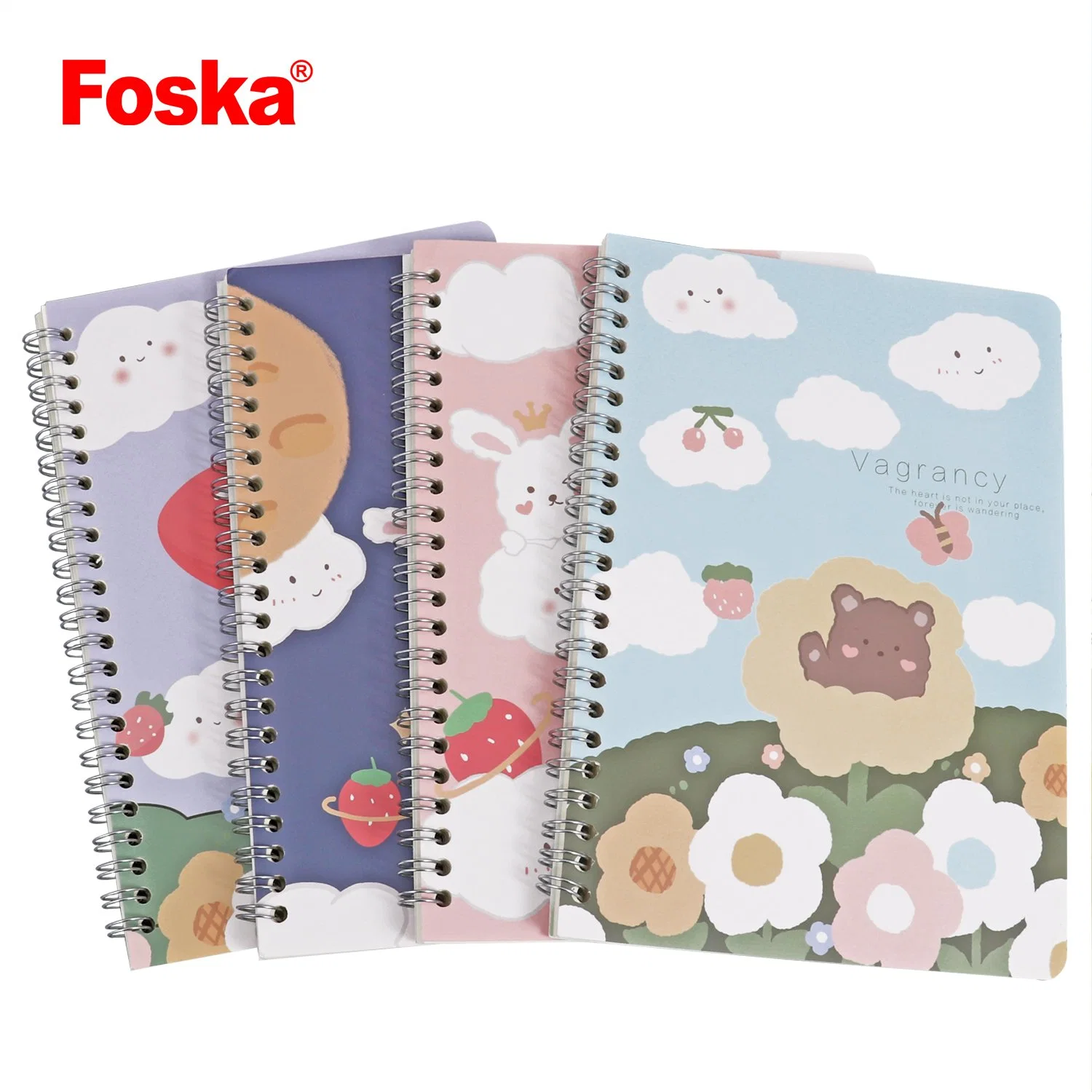 Foska Stationery Cartoon Design A5 B5 Spiral Note Book