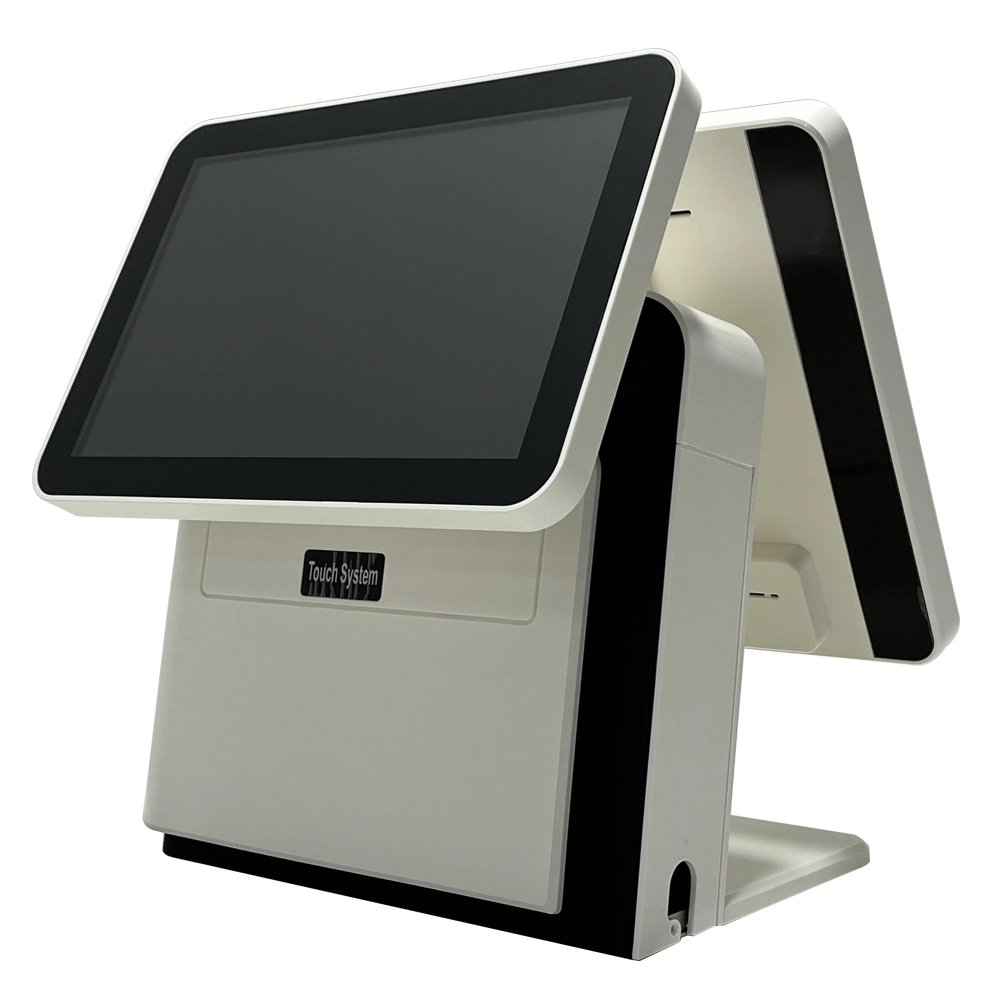 High quality/High cost performance Touch Screen All-in-One POS System 15"+12"