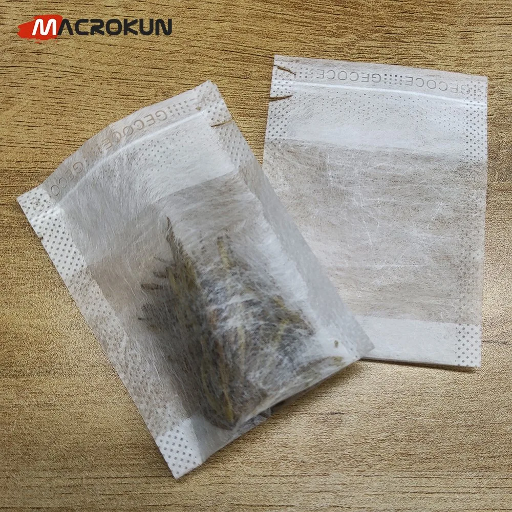 Biodegradable PLA la bolsa de filtro té con cordón Invisible