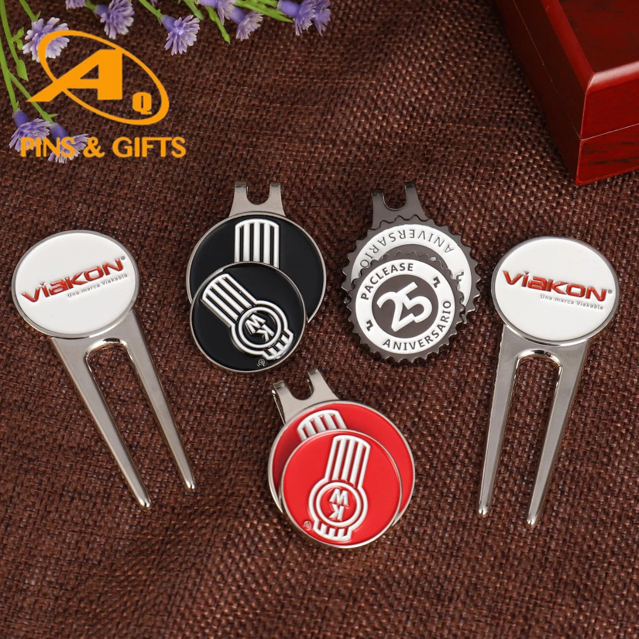 Fashion Training Aids Ball Marker Mat Bamboo Tee Bags Tees Inflatable Custom Blank Magnet Golf Accessory
