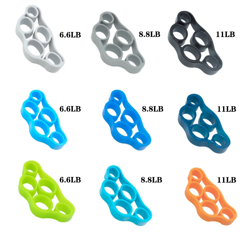 Finger Stretcher Hand Resistance Bands Hand Extensor Exerciser Finger Grip Strengthener Trainer Gripper Set for Arthritis Carpal Tunnel Exercise Guitar Esg13058