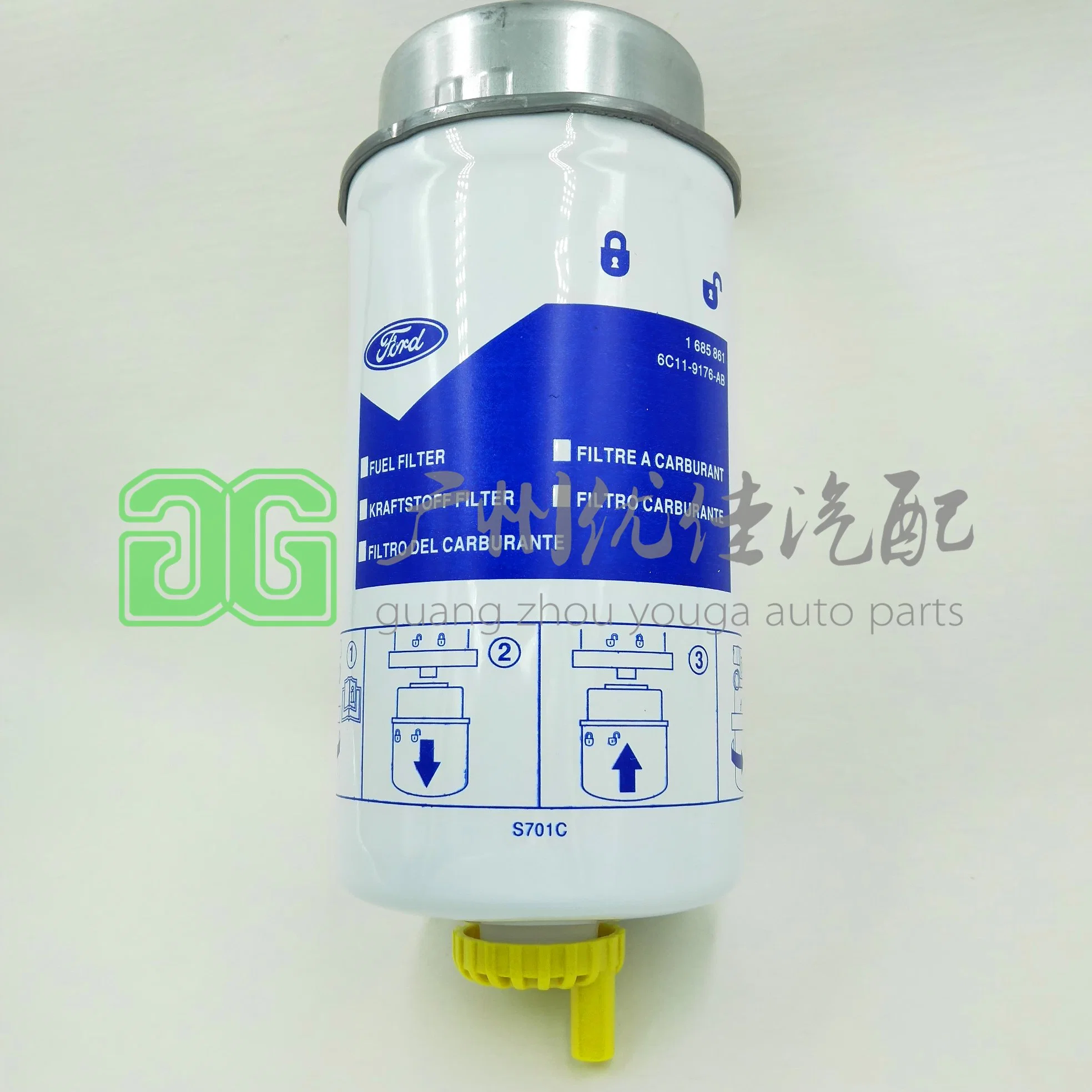 Separador de agua y combustible filtro de gasóleo para Ford Transit 1868861 6C11-9176-AB