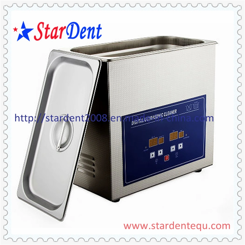 Dental 6.5L Stainless Steel Digital Tabletop Ultrasonic Cleaner of Hospital Equipment