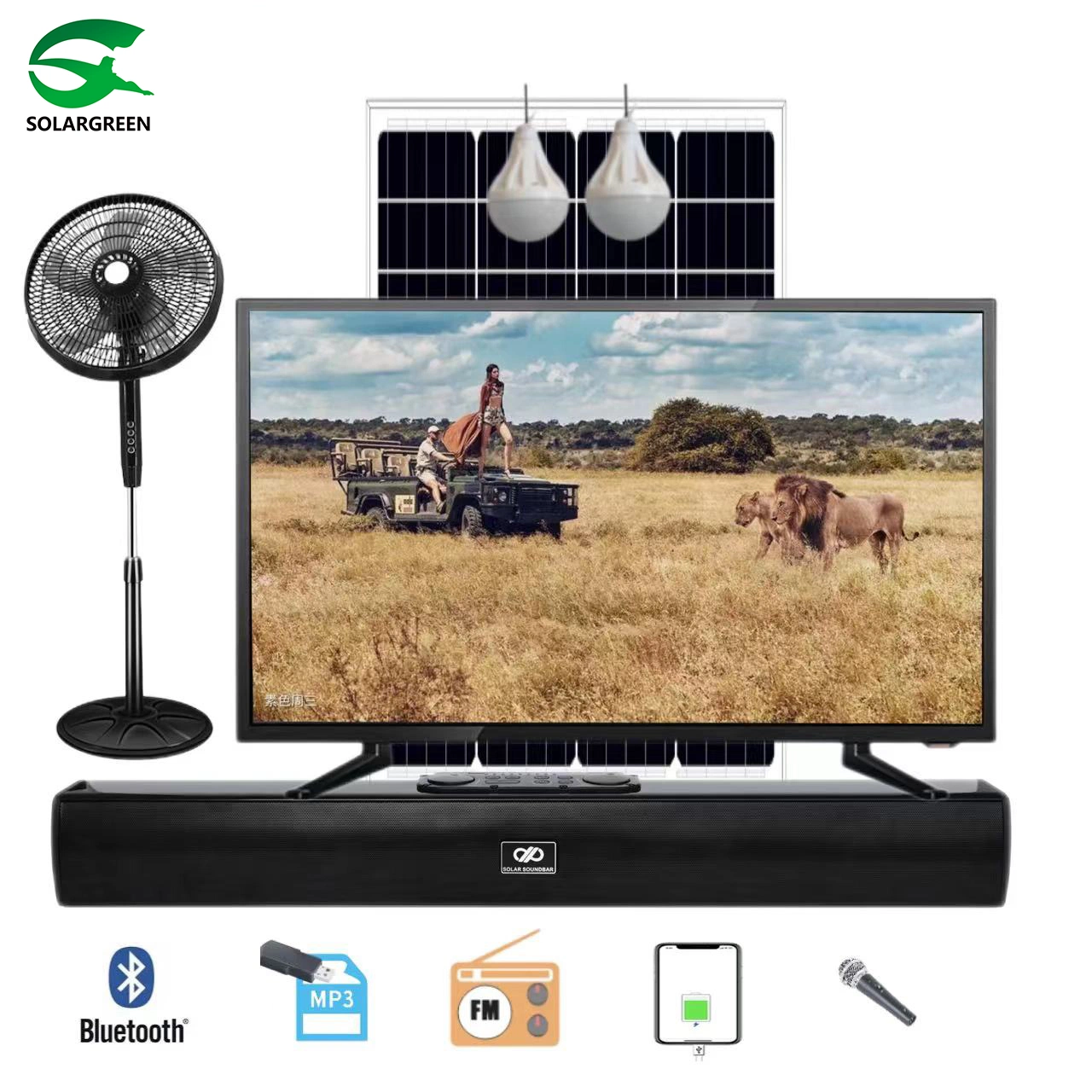 TV LCD de 32", 12 V CA/CC/CC/CC, com baixa eletricidade Consumo de TV digital via satélite DVB T2 S2