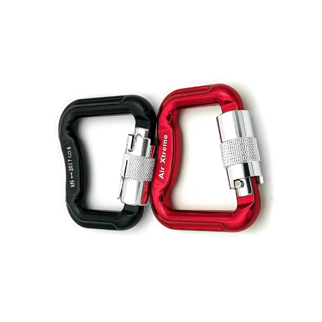 CE Certified D-Shape Screw Gate Colorful Carabiner for Safety Climbing Working at Height