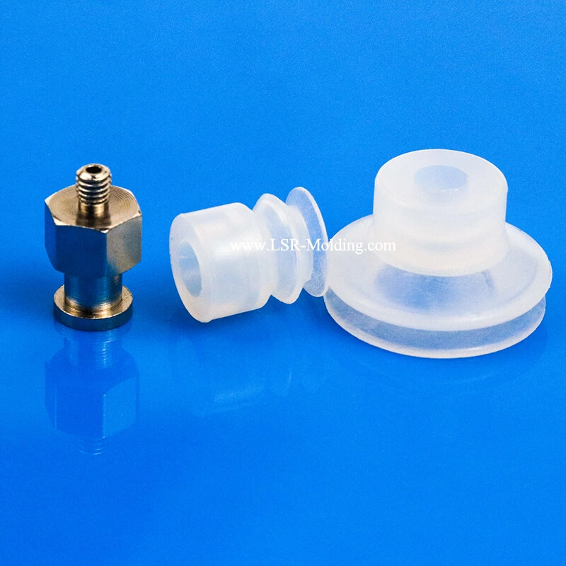 Food Contact Silicone Bellows Rubber Vacuum Suction Cups for Industrial Machinery Equipment