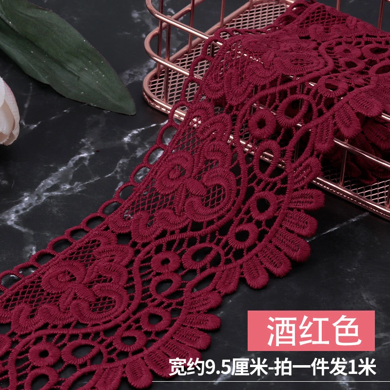 Fashion Chemical Polyester Colorful 9.5 Cm Lace Factory for Clothes