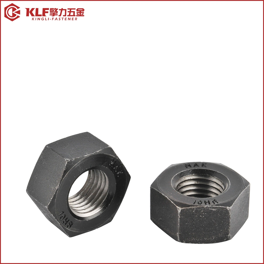 Stainless Steel SS304 SS316 ASTM A194 B8 B8m Heavy Hex Nut/4.8 Grade 8 Grade /Black Zinc Plated DIN934 A194 2h Hex Nut in Stock